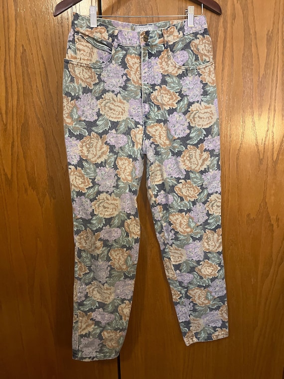 80’s Forenza High Waisted Floral Jeans