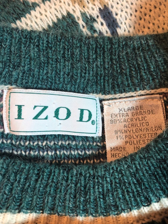 80’s Men’s Izod Pastel Pullover Sweater - image 6