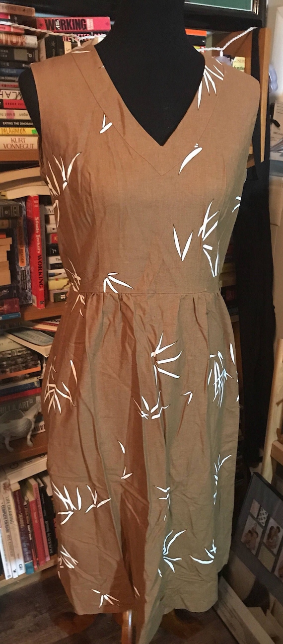 1960's Malia of Honolulu V-Neck Dress