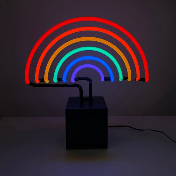 Lampada da scrivania al neon arcobaleno Gay Pride LGBTQ USB