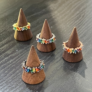 Rainbow Zircon Ring Pride LGBTQ+