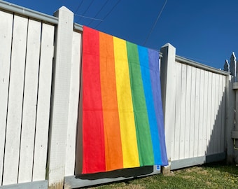 Pride Regenbogen Flagge Mikrofaser schnell trockenes Badetuch LGBTQ