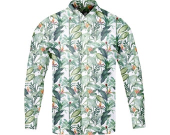 Men's shirt Tropical Leaves