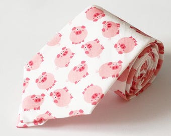 Cravate En Soie Frederick Thomas Motif Fleurs Sauvages Rose - Faite Main, UK