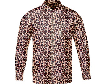 Camisa de leopardo para hombre