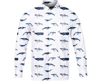 Men's shirt Whales