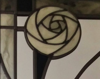 Mackintosh Rose panel Mirror.