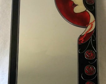 エレガントなデザイン♪壁掛けミラー ウォールミラー アールヌーボー 壁掛け鏡 エレガントなデザイン♪壁掛けミラー ウォールミラー アールヌーボー