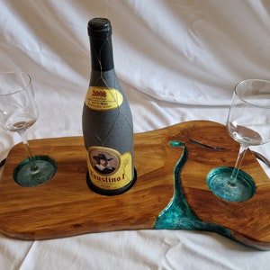 Aqua wine tray