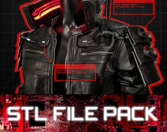 Kit Cyberpunk Jacket Enforcer - Archivos STL imprimibles en 3D