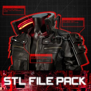 Cyberpunk Jacket Enforcer kit - 3D Printable STL files