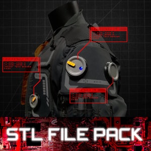 Cyberpunk Jacket Tech - Dial / 3D Printable STL Files