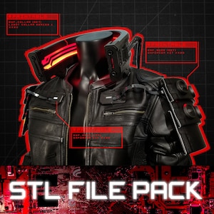 Cyberpunk Jacket Enforcer kit - 3D Printable STL files
