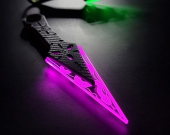 Shiny Kunai [Mamushi] - cyberpunk LED knife prop