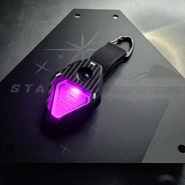 Cyberpunk Keychain Modular LED Socket - ChemicalMate Energizer-1 scifi accessory
