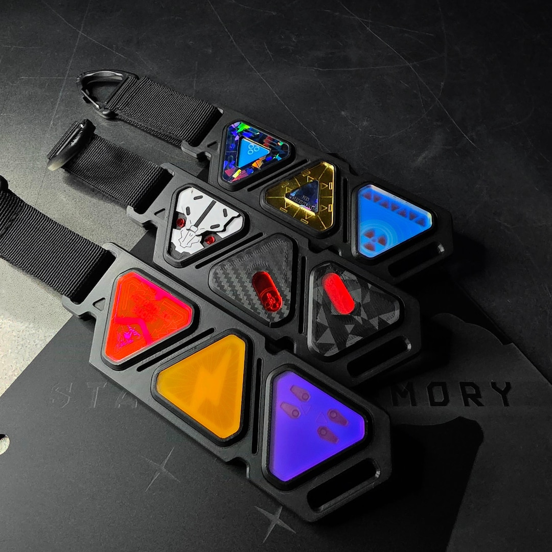 Modular Keychain Cyberpunk Keychain Modular Socket - Chemicalmate Snackrack Scifi ...