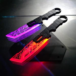 Shiny Knife Mk.7 [Tanto - Raiden_Amped] - cyberpunk LED knife prop