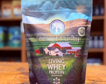Whey Protein - Living | Grass Fed Concentrate | Unheated Non Denatured | Austria Origin 450g