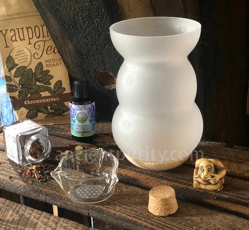 LUCERNA Incense / Oil Burner Candle Light Diffuser Golden Etsy
