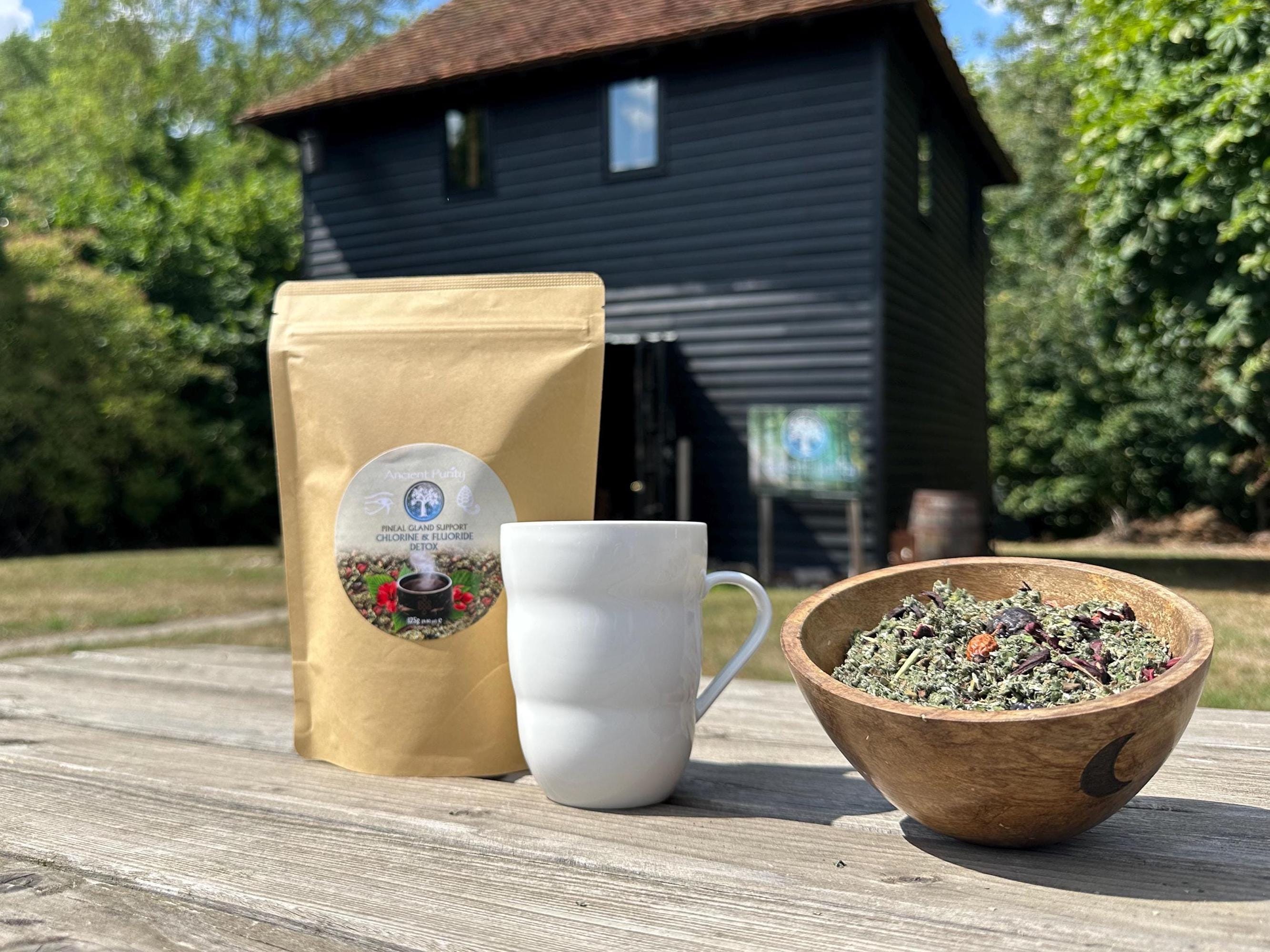 Fluoride & Chlorine Cleanse Tea Pineal Gland Support 4 Powerful Herbs Delicious Taste 125g