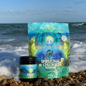 Spirulina & Chlorella Powder - 100-300g | Superfood Algae Blend | Japan Origin