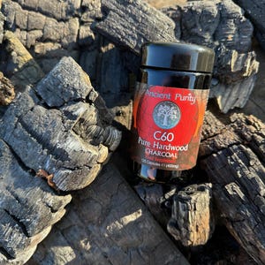 C60 Charbon de bois dur 125 - 500 capsules | Cela fonctionne | Voyage sur le ventre | Perte W