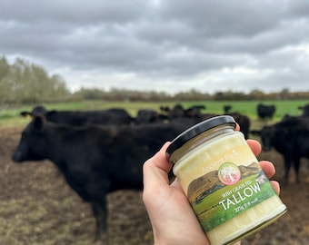 Tallow - Organic Irish Farm | 225g | Free to Roam - 100% Beef Fat - Grass Fed