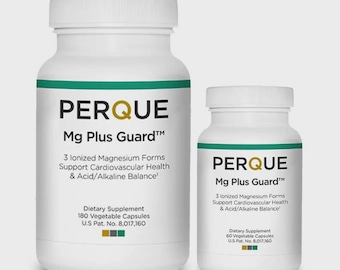 Magnesium Mg Plus Guard™ Ionised Glycinate, Citrate & Ascorbate | Perque Dr Jaffe | 60 – 180 Capsules
