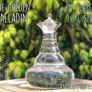 CARAFE Aladdin 2.3L Gold Flower of Life Sacred Geometry Structure / Re-Crystallise & Energise Water Swiss Made Nature's Design image 5