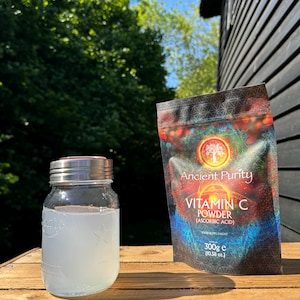 Vitamin C Powder - 300g | Pure Powder - Safe Daily Use | Ultra Clean - Non-GMO | Manage your own Dosage