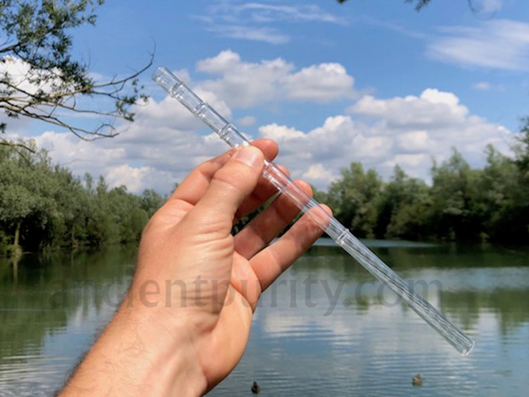 Glass Straw Vortex Energy (eco) Spiralled Glass Energise Water ...