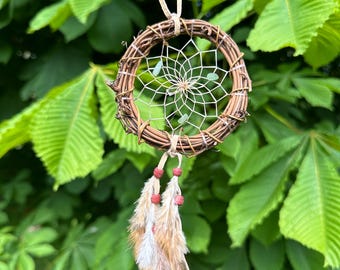 Dream Catcher Authentic | Ojibwe | Native Canadian Willow | Small 3"
