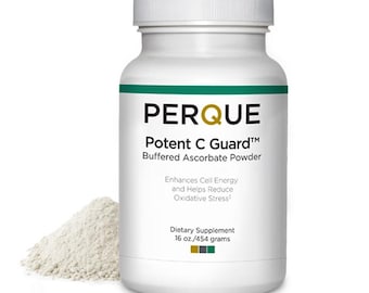L-Ascorbate Vitamin C - Potent C Guard™ | Fully Buffered | Non Acidic | Dr Jaffe Perque | Made in USA 454g