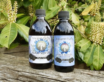 Olio di semi neri - Spremuto a freddo / Origine egiziana / Olio per pelle, capelli e cucina 250 - 500 ml
