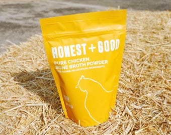Chicken Bone Broth Powder - 300g (10.58 oz.) 100% Pure | British Farm