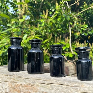 Apothecary Jars Miron Glass &quot;Dark Violet&quot; Sizes 50ml 100ml 250ml 500 ml | Ultimate Storage Preservation & Enhancement