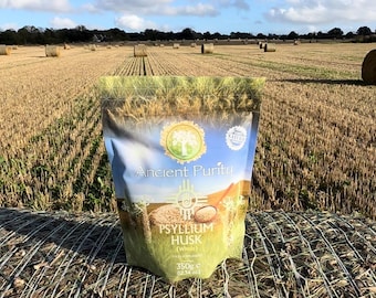 Psyllium Husk - Organic Whole | Natural Digestive Support & Regularity | Soluble Fibre Powder | 350g