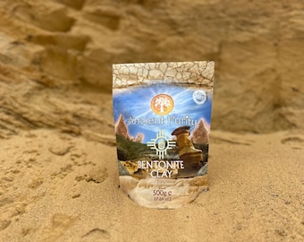 Bentonite Clay 500g | Cleanse Detox - Food Grade Ultra Clean Mineral Clay Safe Internal & Topical