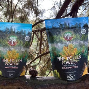 Pine Pollen Powder - Ultimate Superfood 200+ Bioactive Nutrients / Vitamins / Minerals