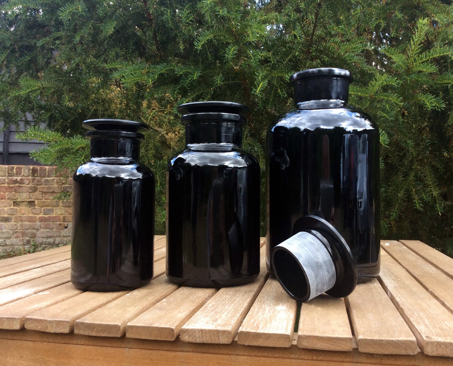 Apothecary Jar Miron Glass Dark Violet 500ml/250ml/50ml Etsy