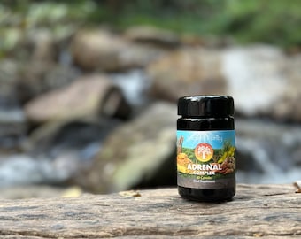 Apoyo energético suprarrenal: complejo adaptogénico de ginseng y raíz de suma para el estrés, la vitalidad y la concentración - 60 cápsulas vegetales