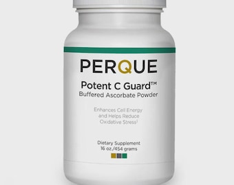 L-Ascorbate Vitamin C - Potent C Guard™ | Fully Buffered | Non Acidic | Dr Jaffe Perque | Made in USA 454g