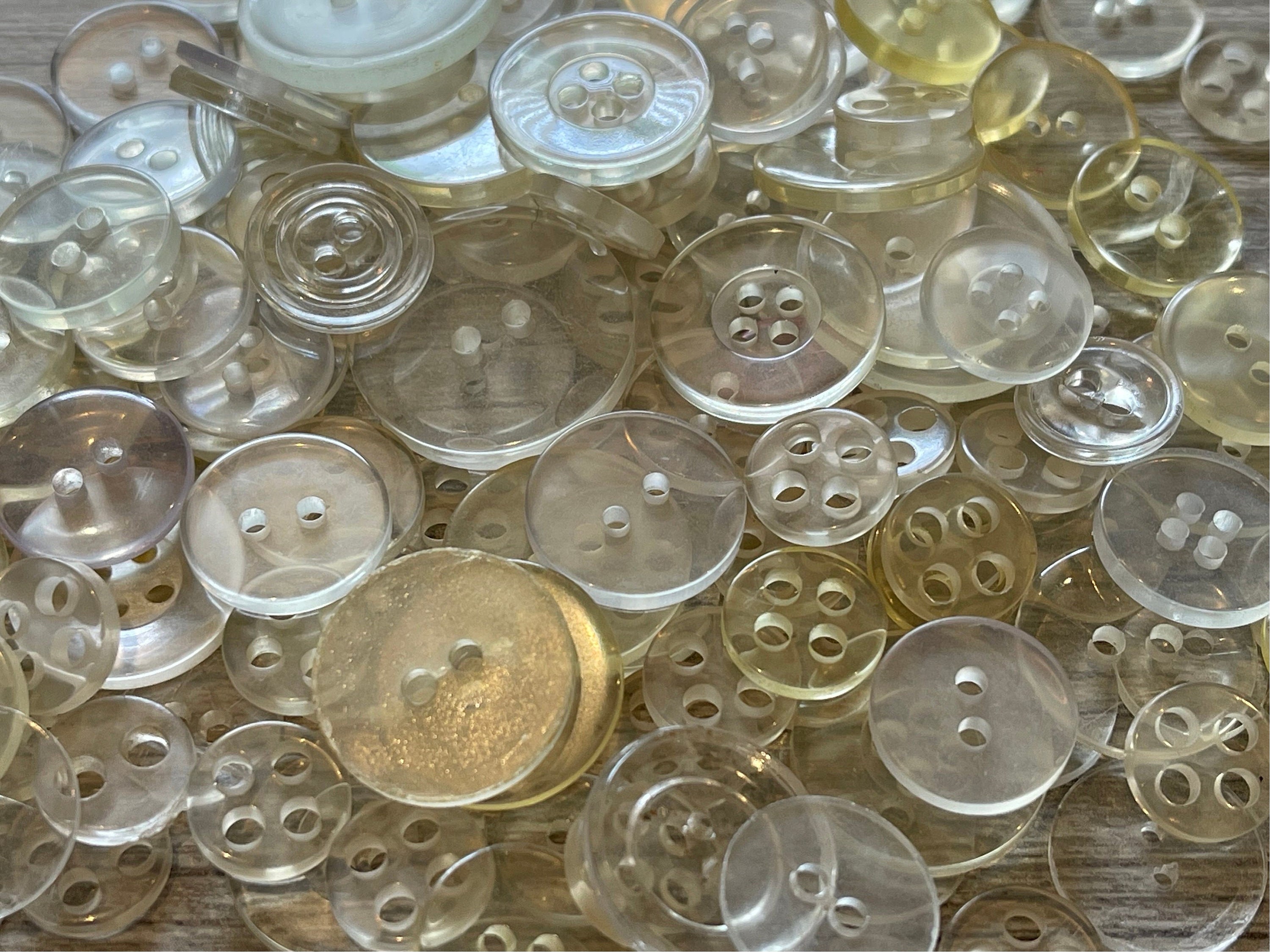 Large Lot of Transparent / Clear Buttons - Over 150 Buttons!!!! - Etsy