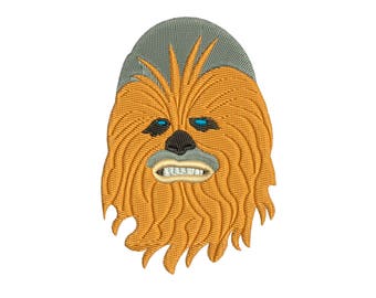Chewbacca in Star Wars : Machine embroidery design