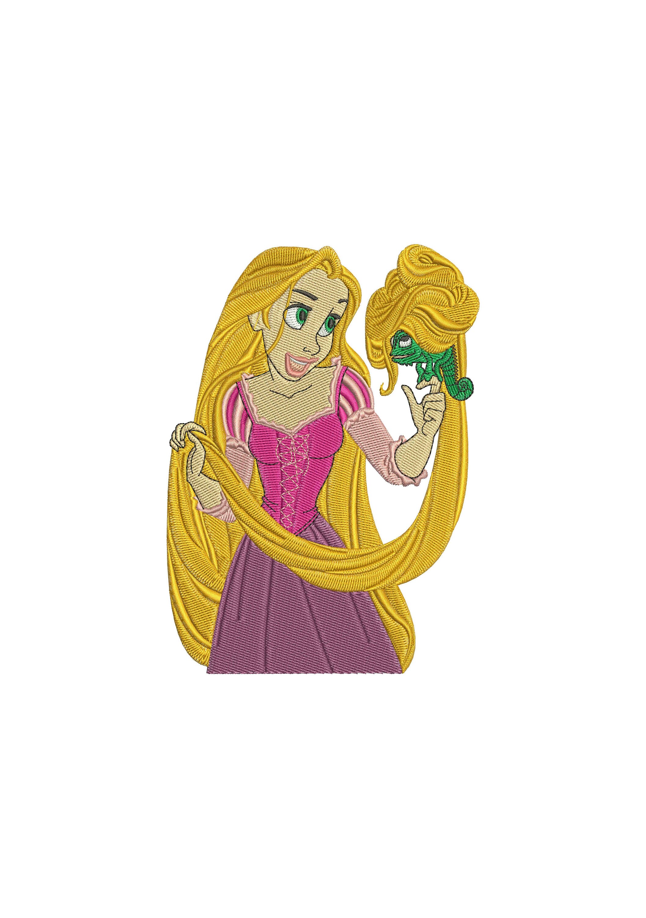 Rapunzel Princess Disney TANGLED Machine embroidery Etsy