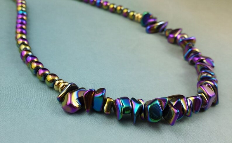Rainbow Hematite Necklace image 2