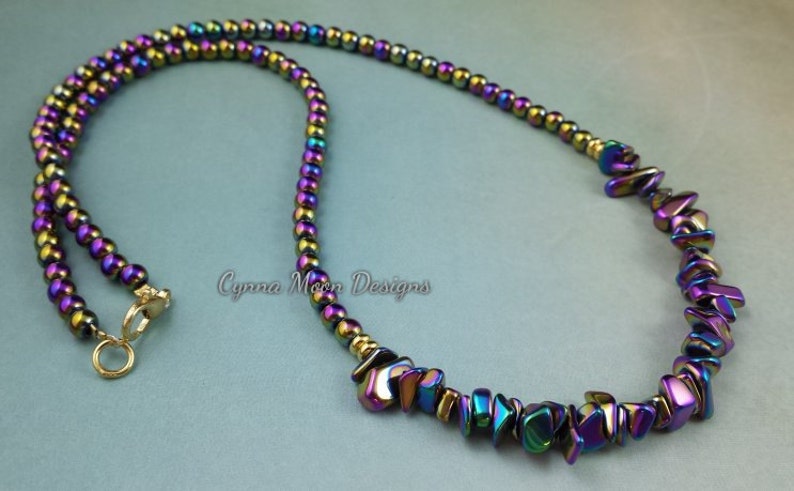 Rainbow Hematite Necklace image 3