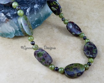 Epidote & Green Garnet Necklace