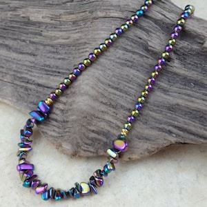 Rainbow Hematite Necklace image 1