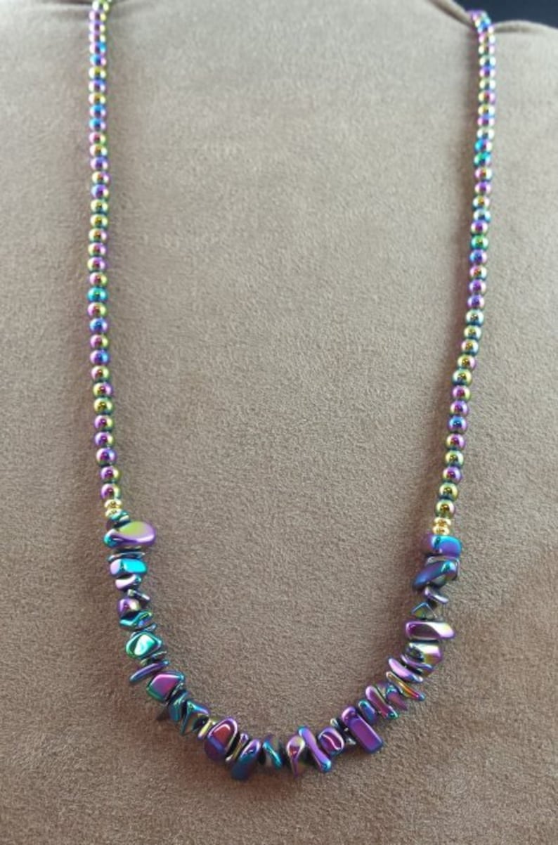 Rainbow Hematite Necklace image 4